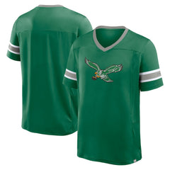 Philadelphia Eagles Hometown Premium Hashmark V-Neck T-Shirt - Kelly Green T-shirts