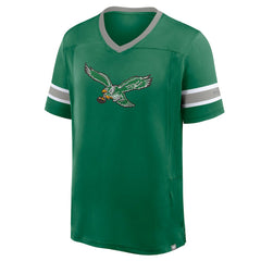 Philadelphia Eagles Hometown Premium Hashmark V-Neck T-Shirt - Kelly Green T-shirts