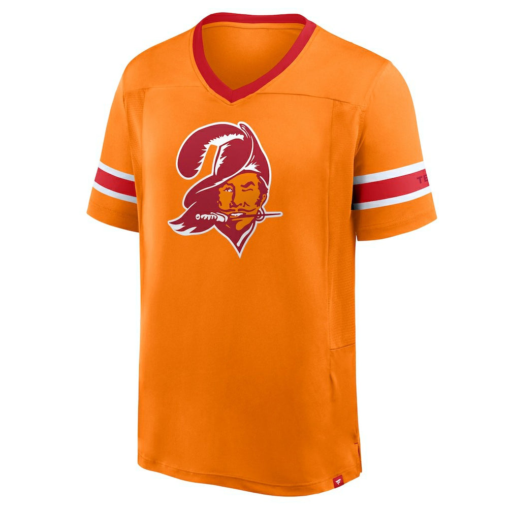 Tampa Bay Buccaneers Hometown Premium Hashmark V-Neck T-Shirt - Orange T-shirts