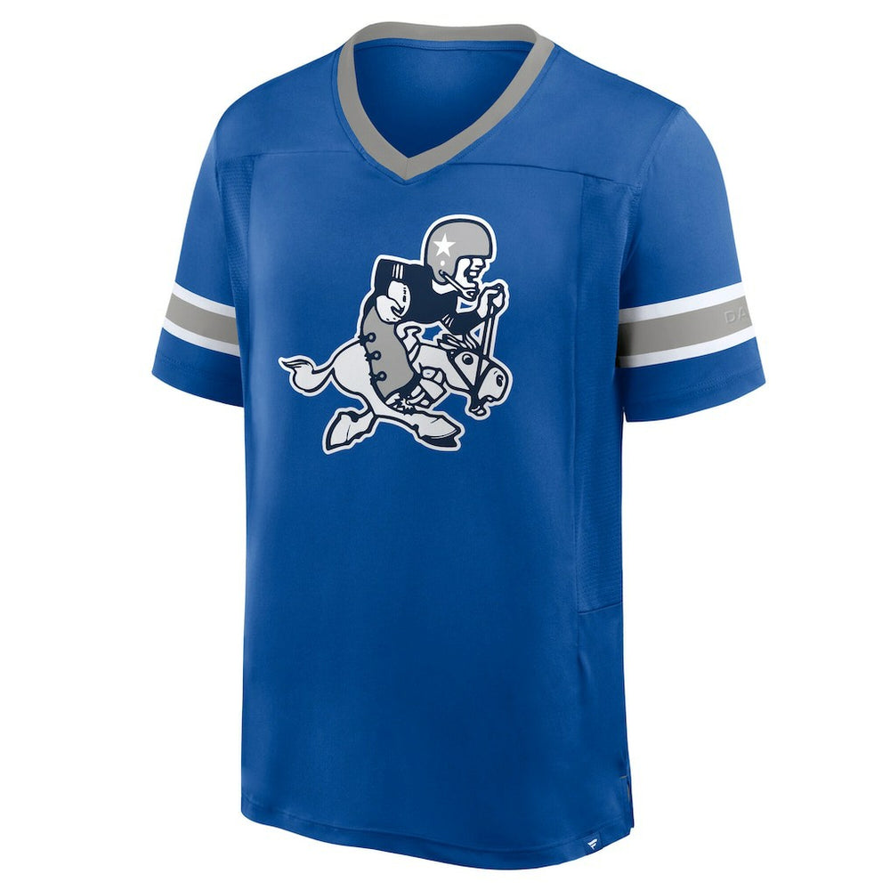 Dallas Cowboys Hometown Premium Hashmark V-Neck T-Shirt - Royal T-shirts