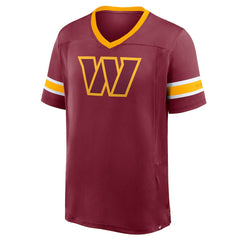 Washington Commanders Hometown Premium Hashmark V-Neck T-Shirt - Burgundy T-shirts