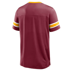 Washington Commanders Hometown Premium Hashmark V-Neck T-Shirt - Burgundy T-shirts