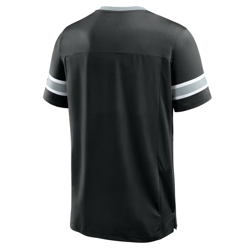 Las Vegas Raiders Hometown Premium Hashmark V-Neck T-Shirt - Black T-shirts