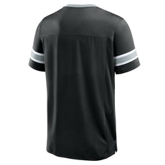 Las Vegas Raiders Hometown Premium Hashmark V-Neck T-Shirt - Black T-shirts