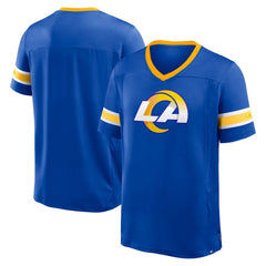 Los Angeles Rams Hometown Premium Hashmark V-Neck T-Shirt - Royal T-shirts