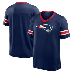 New England Patriots Hometown Premium Hashmark V-Neck T-Shirt - Navy T-shirts