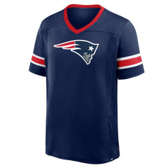 New England Patriots Hometown Premium Hashmark V-Neck T-Shirt - Navy T-shirts