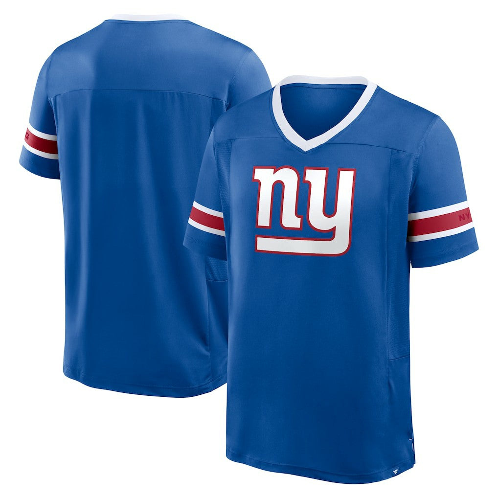 New York Giants Hometown Premium Hashmark V-Neck T-Shirt - Royal T-shirts