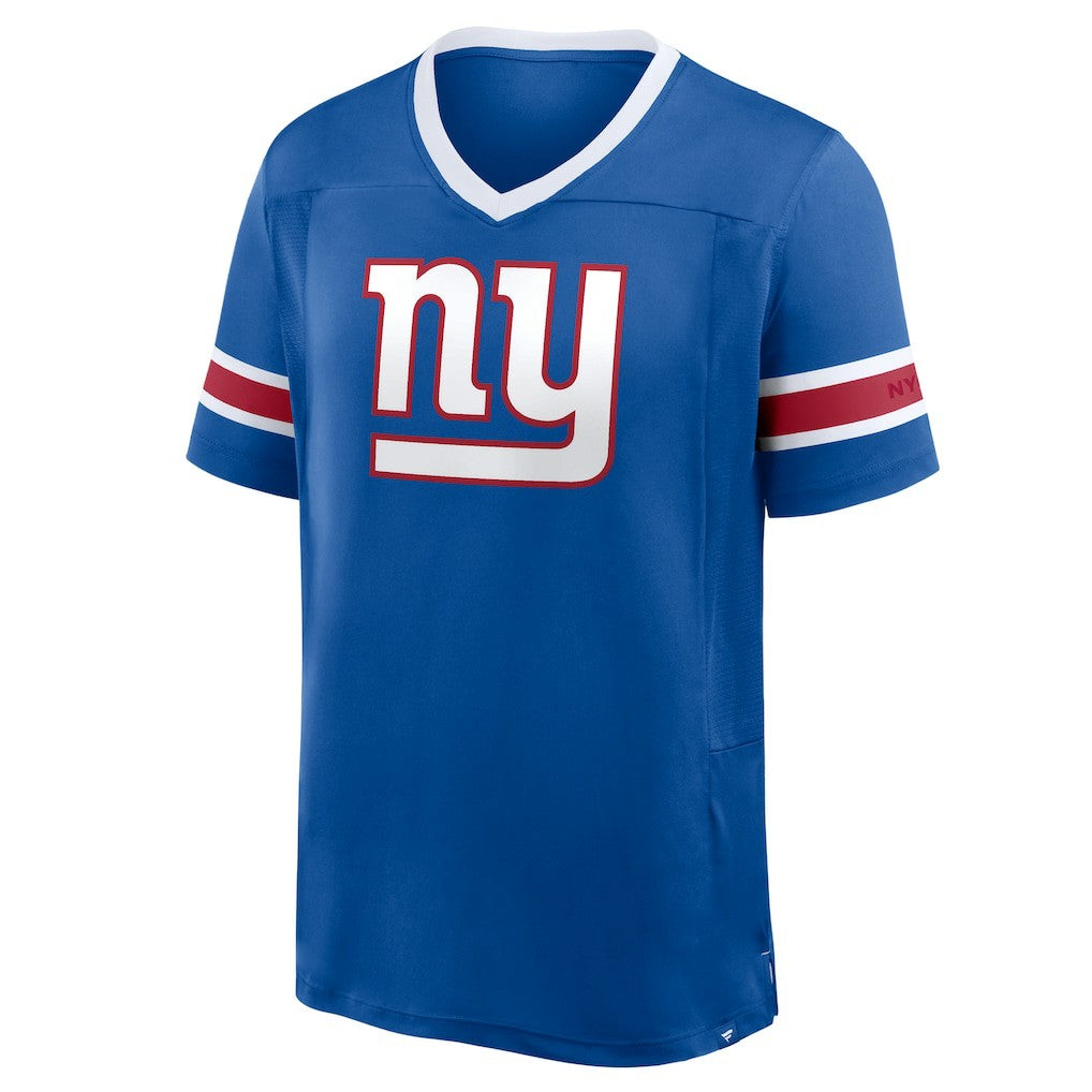 New York Giants Hometown Premium Hashmark V-Neck T-Shirt - Royal T-shirts