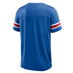 New York Giants Hometown Premium Hashmark V-Neck T-Shirt - Royal T-shirts