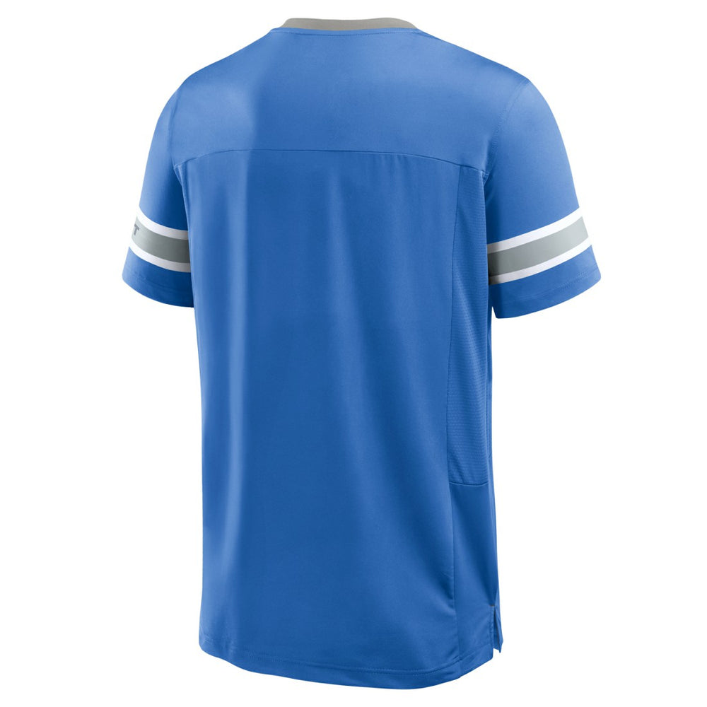 Detroit Lions Hometown Premium Hashmark V-Neck T-Shirt - Blue T-shirts