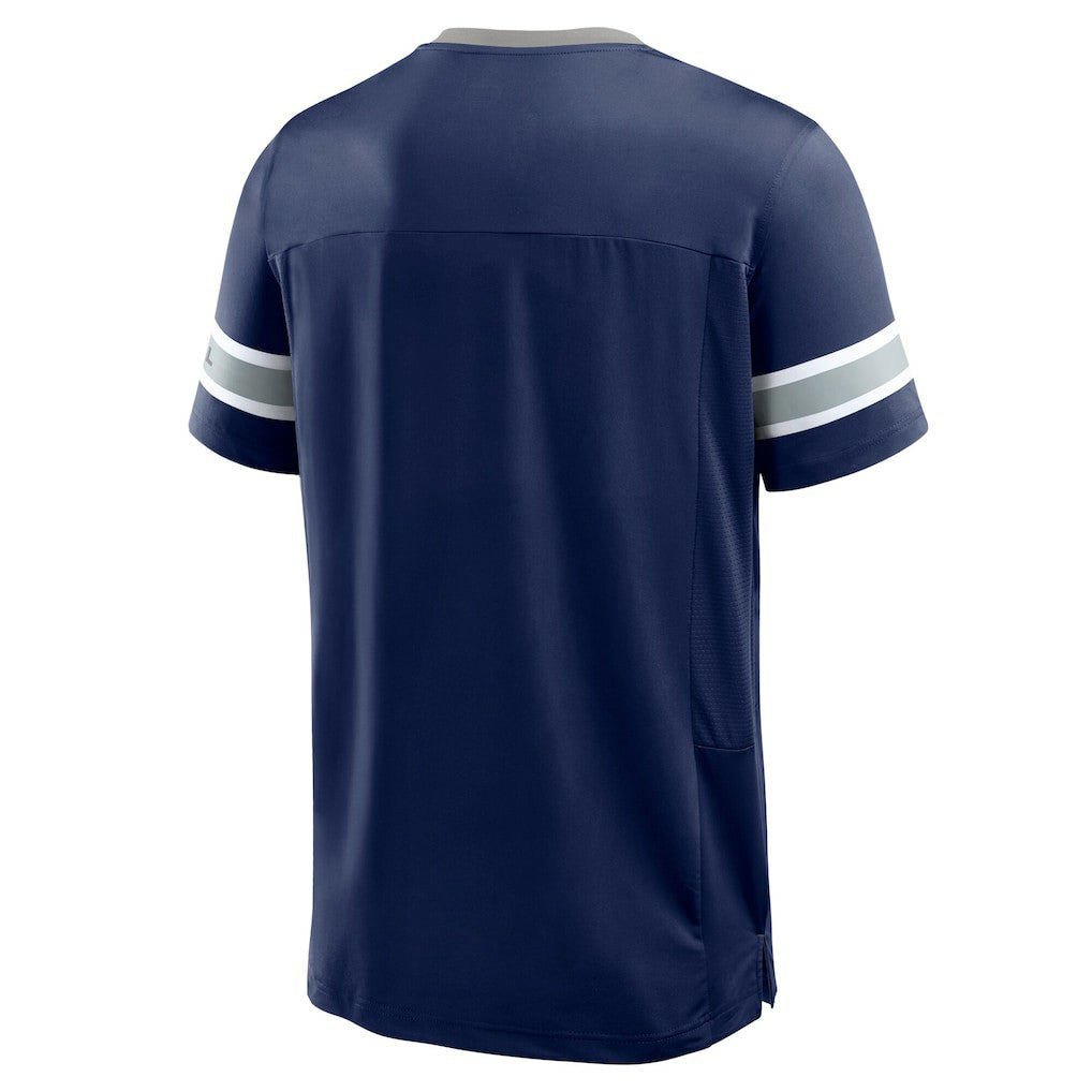 Dallas Cowboys Hometown Premium Hashmark V-Neck T-Shirt - Navy T-shirts