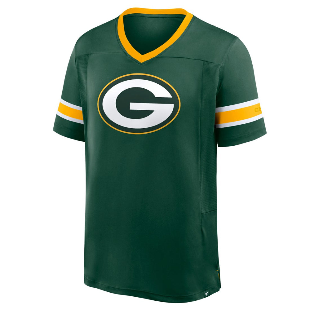 Green Bay Packers Hometown Premium Hashmark V-Neck T-Shirt - Green T-shirts