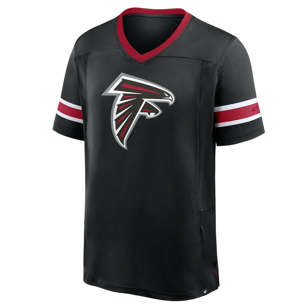 Atlanta Falcons Hometown Premium Hashmark V-Neck T-Shirt - Black T-shirts