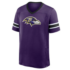 Baltimore Ravens Hometown Premium Hashmark V-Neck T-Shirt - Purple T-shirts