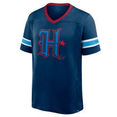 Houston Texans Redzone Hashmark V-Neck T-Shirt - Navy T-shirts