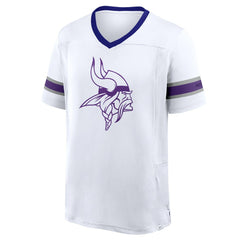 Minnesota Vikings Redzone Hashmark V-Neck T-Shirt - White T-shirts