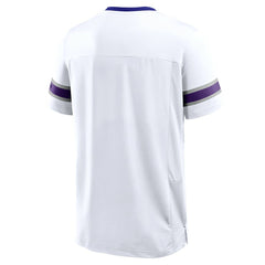 Minnesota Vikings Redzone Hashmark V-Neck T-Shirt - White T-shirts