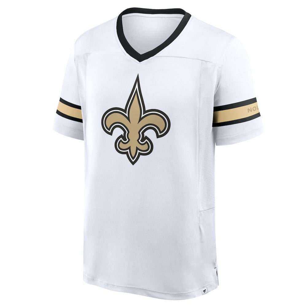 New Orleans Saints Redzone Hashmark V-Neck T-Shirt - White T-shirts