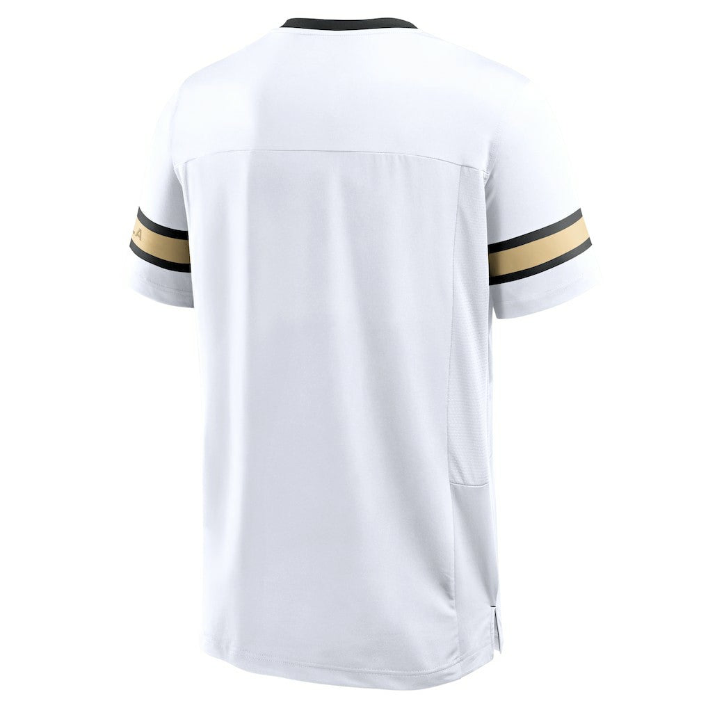 New Orleans Saints Redzone Hashmark V-Neck T-Shirt - White T-shirts