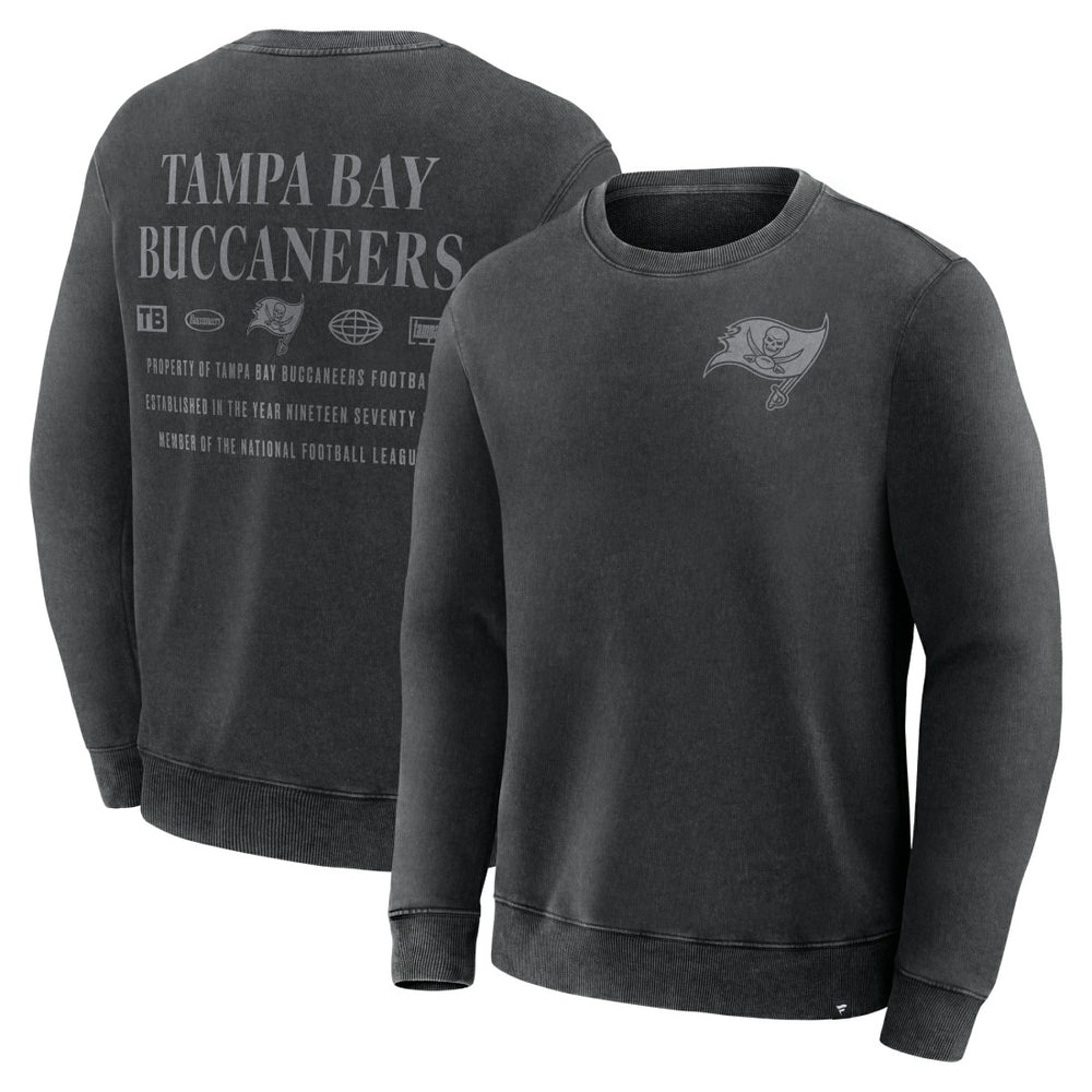 Tampa Bay Buccaneers Deep Route Pullover Sweatshirt - Black Pullover