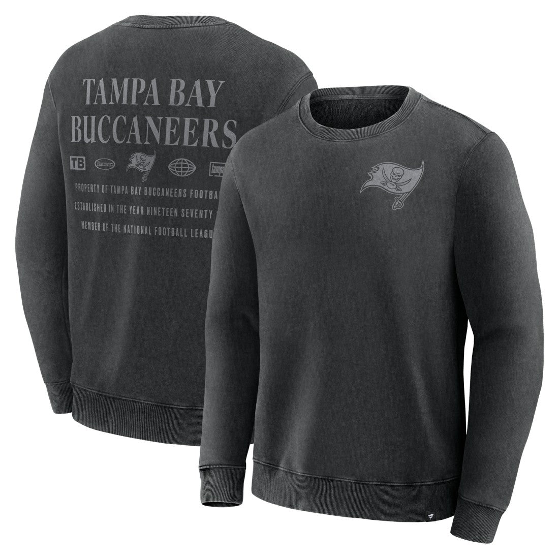 Tampa Bay Buccaneers Deep Route Pullover Sweatshirt - Black Pullover