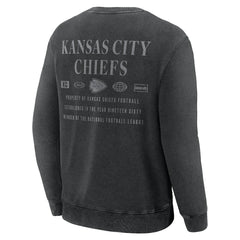 Kansas City Chiefs Deep Route Pullover Sweatshirt - Black Pullover