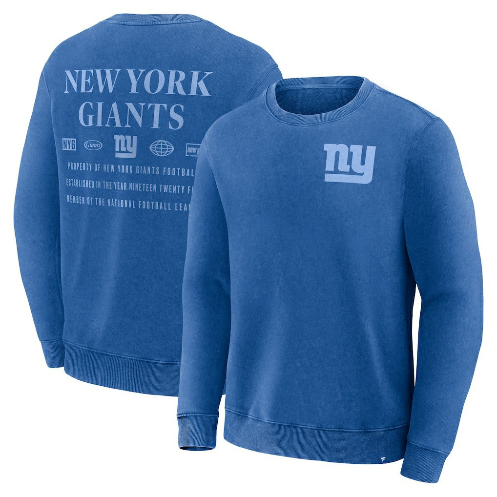 New York Giants Deep Route Pullover Sweatshirt - Royal Pullover