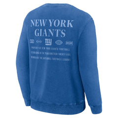 New York Giants Deep Route Pullover Sweatshirt - Royal Pullover