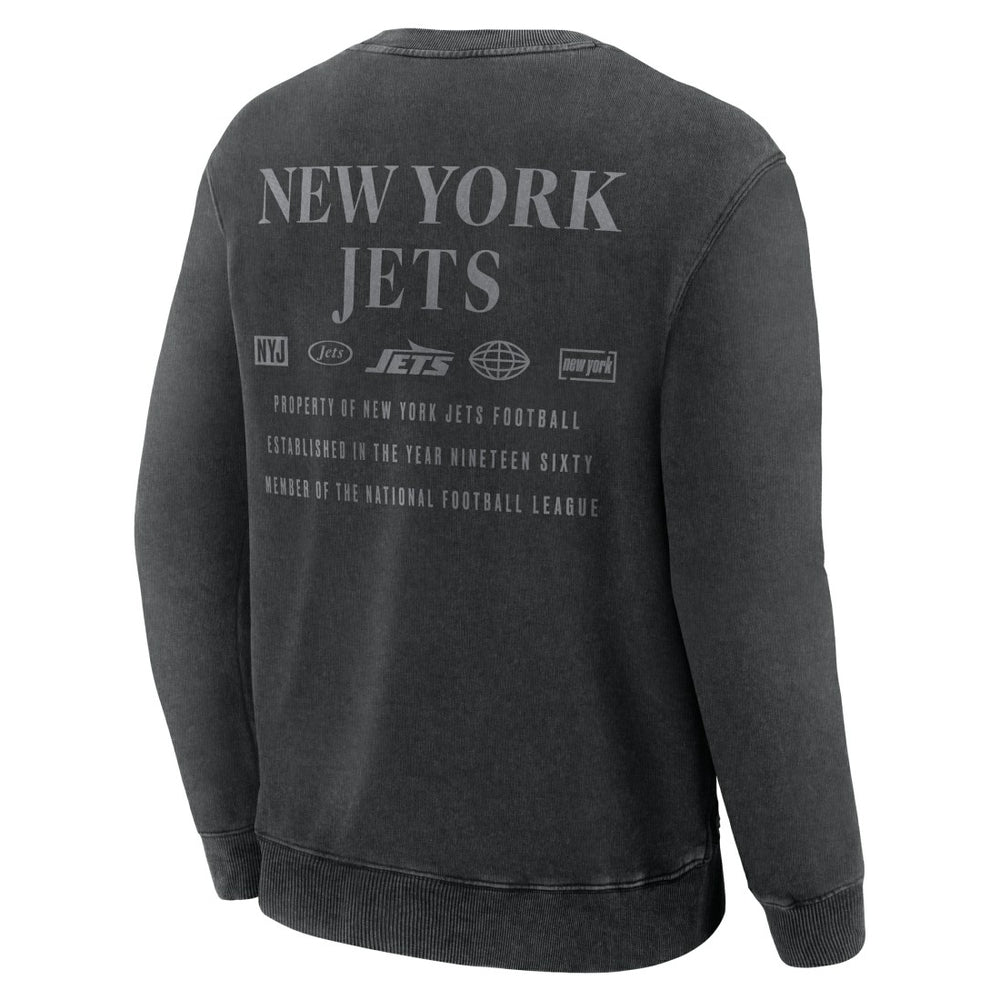New York Jets Deep Route Pullover Sweatshirt - Black Pullover