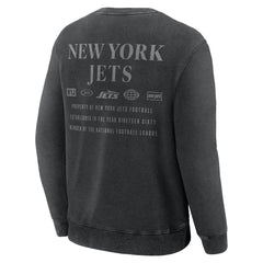 New York Jets Deep Route Pullover Sweatshirt - Black Pullover