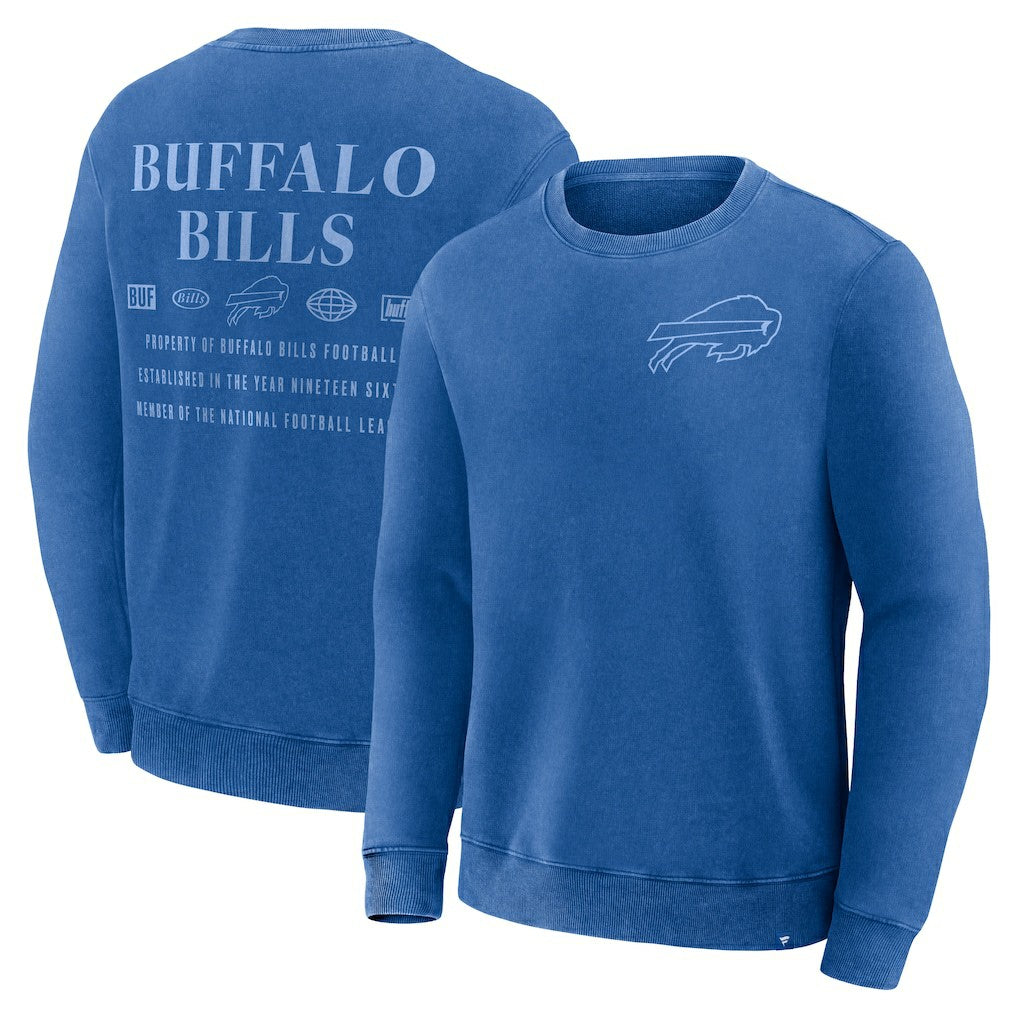 Buffalo Bills Deep Route Pullover Sweatshirt - Royal Pullover