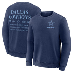 Dallas Cowboys Deep Route Pullover Sweatshirt - Navy Pullover