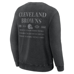 Cleveland Browns Deep Route Pullover Sweatshirt - Black Pullover