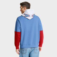Tennessee Titans Helmet Retro Pullover Hoodie - Light Blue Hoodies