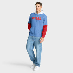 Tennessee Titans Helmet Retro Pullover Hoodie - Light Blue Hoodies