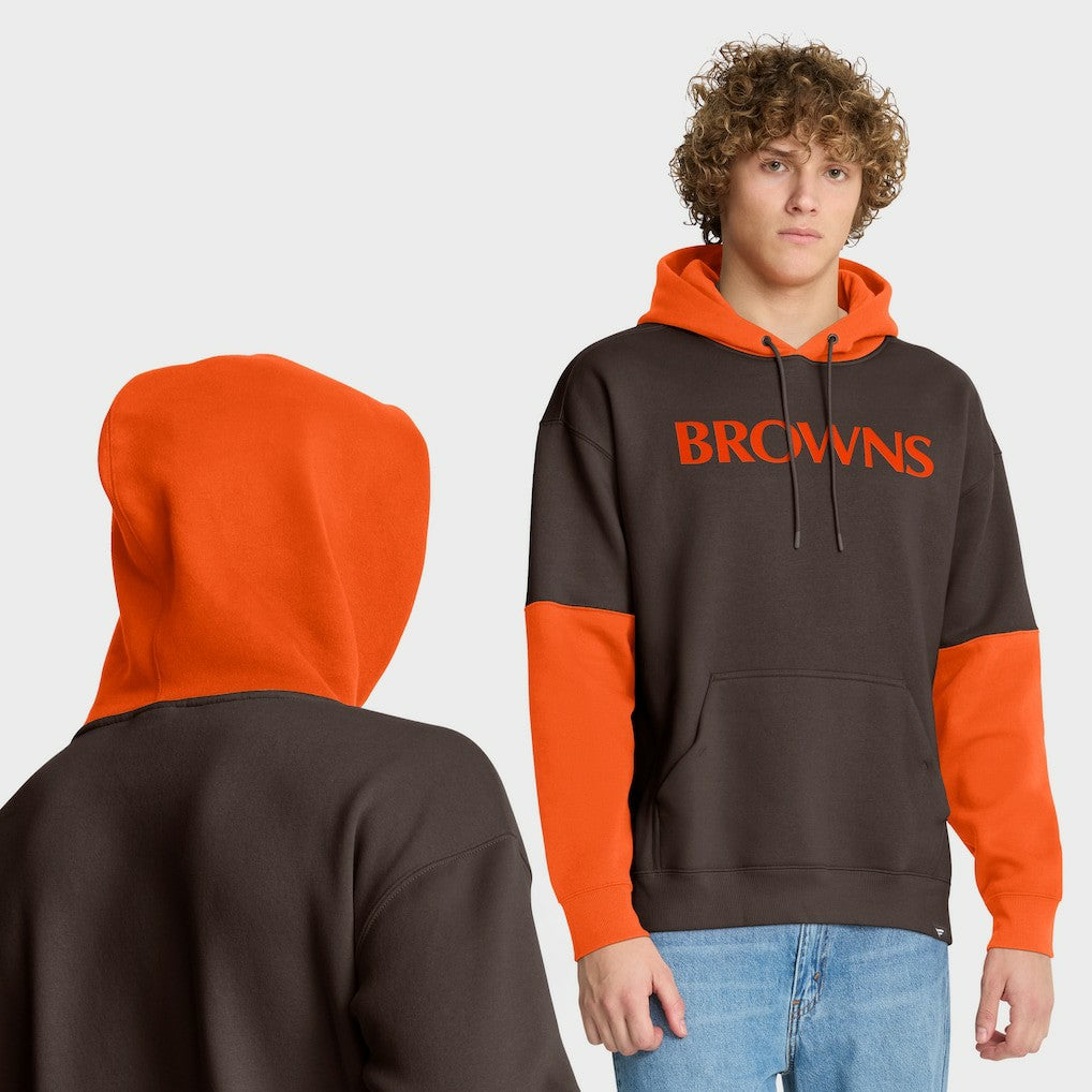 Cleveland Browns Helmet Retro Pullover Hoodie - Brown Hoodies