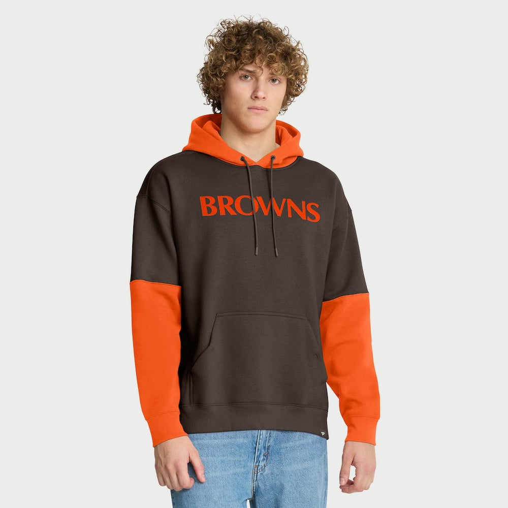 Cleveland Browns Helmet Retro Pullover Hoodie - Brown Hoodies