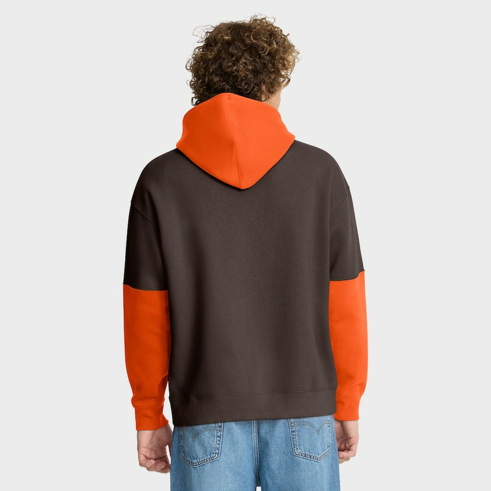 Cleveland Browns Helmet Retro Pullover Hoodie - Brown Hoodies