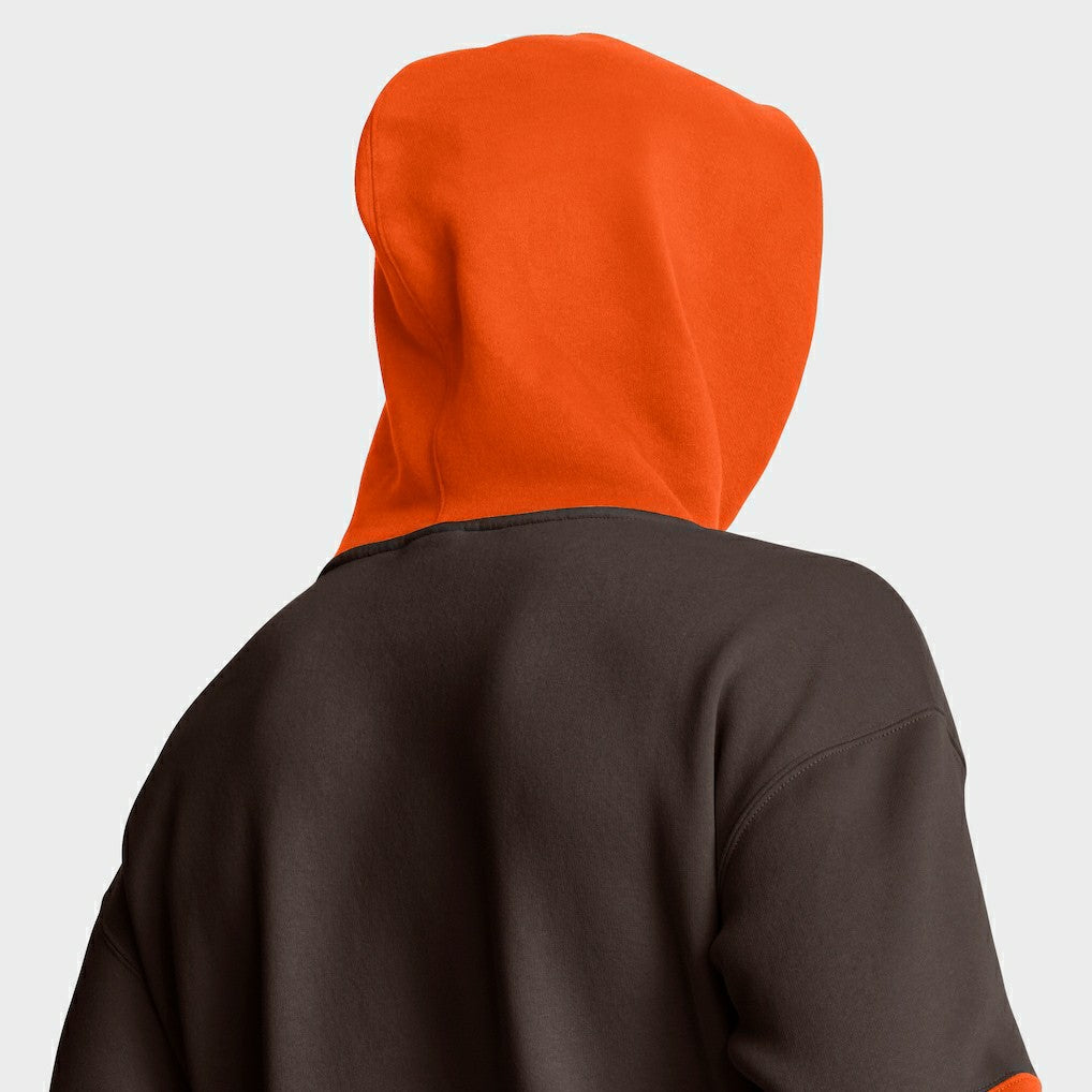 Cleveland Browns Helmet Retro Pullover Hoodie - Brown Hoodies