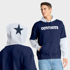 Dallas Cowboys Helmet Retro Pullover Hoodie - Navy Hoodies