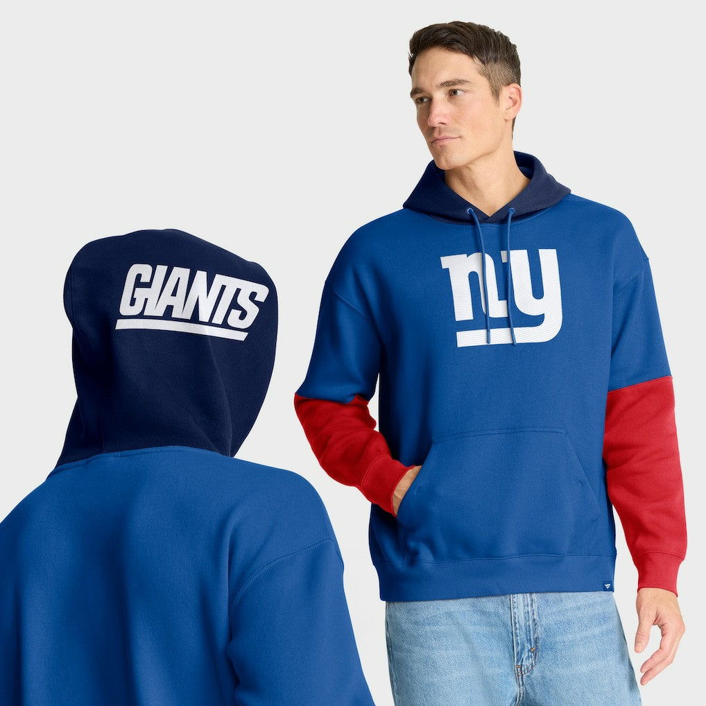 New York Giants Helmet Retro Pullover Hoodie - Royal Hoodies