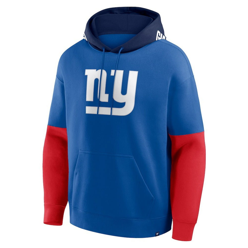 New York Giants Helmet Retro Pullover Hoodie - Royal Hoodies
