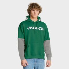 Philadelphia Eagles Helmet Retro Pullover Hoodie - Kelly Green Hoodies