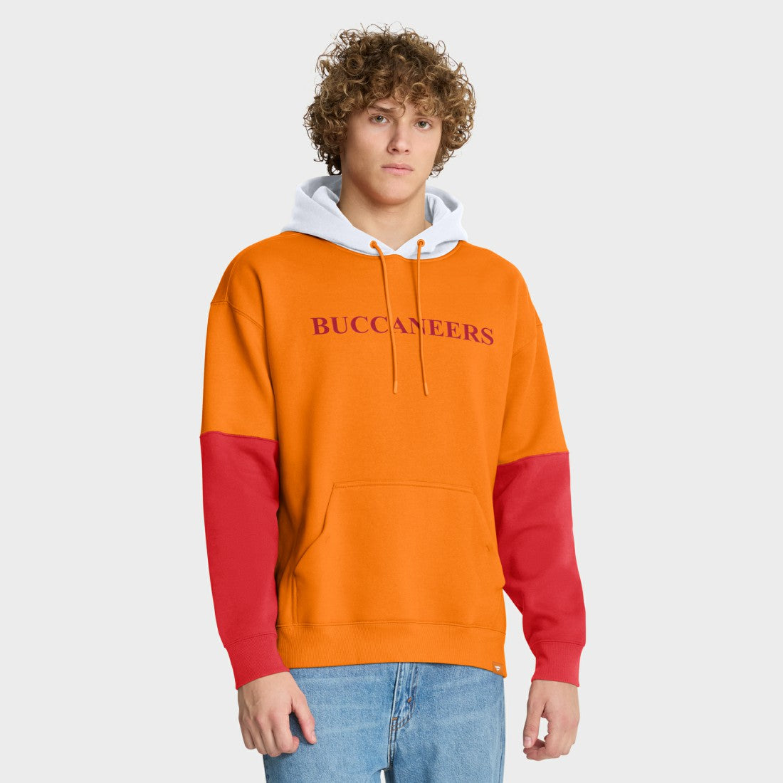 Tampa Bay Buccaneers Helmet Retro Pullover Hoodie - Tan Hoodies
