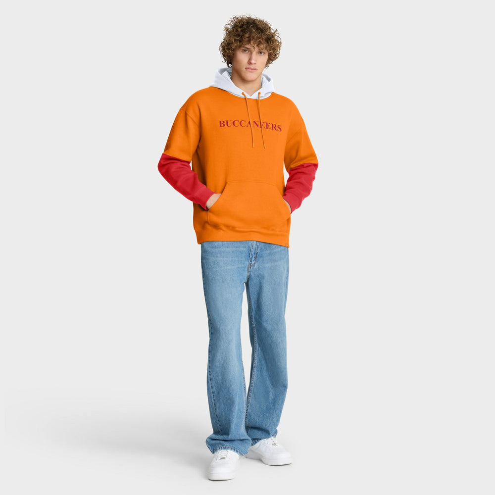 Tampa Bay Buccaneers Helmet Retro Pullover Hoodie - Tan Hoodies