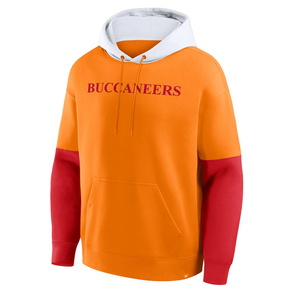 Tampa Bay Buccaneers Helmet Retro Pullover Hoodie - Tan Hoodies