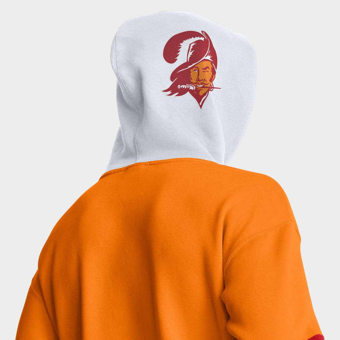 Tampa Bay Buccaneers Helmet Retro Pullover Hoodie - Tan Hoodies