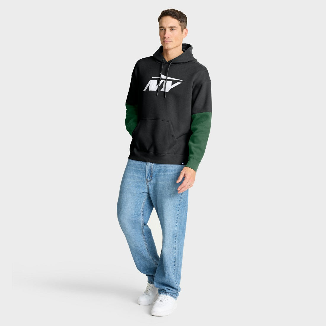 New York Jets Helmet Alt Pullover Hoodie - Black Hoodies