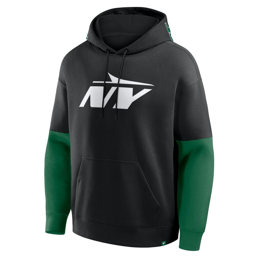 New York Jets Helmet Alt Pullover Hoodie - Black Hoodies